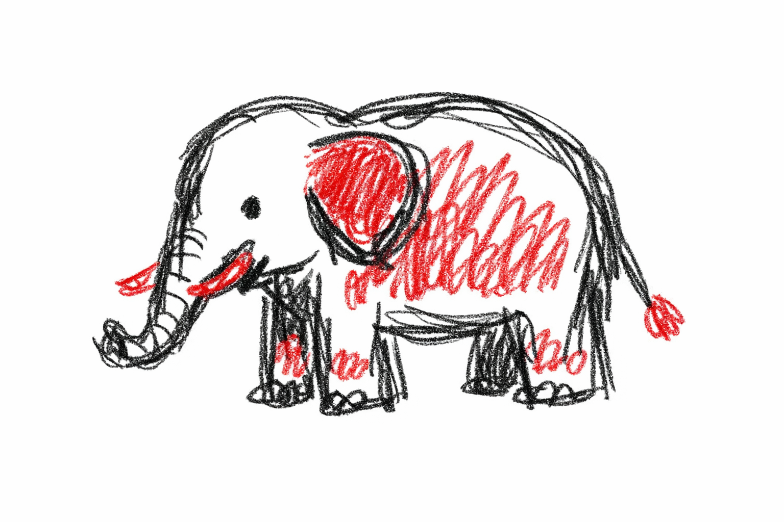 Ilustrasi gajah. Sumber: AI Copilot
