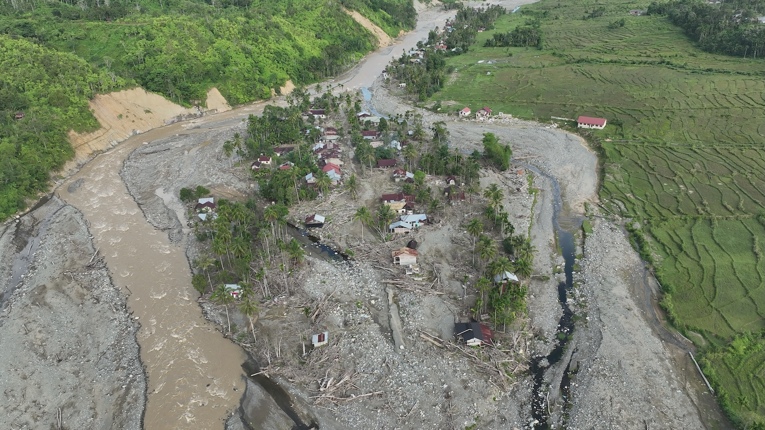 Salah satu dusun yang tersapu banjir di Beutong Ateuh Banggalang pada Bencana Sumatra 2025. Foto: HAKA