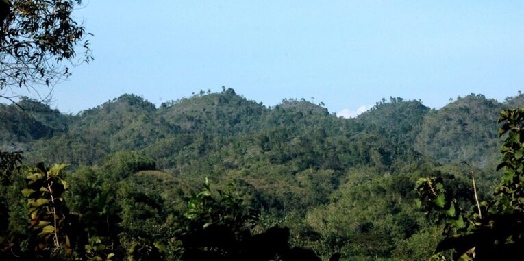 Kubah-kubah Karst Gunungsewu, di Kabupaten Gunung Kidul, DIY. Sumber: geoparkgunungsewu.com