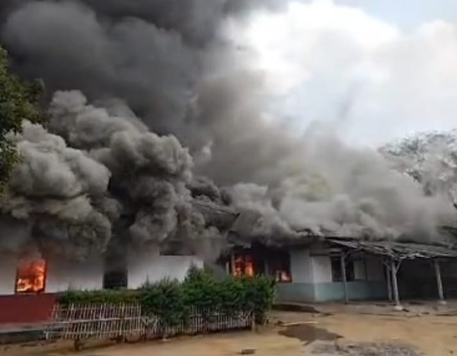Pembakaran PT BSA di Lampugn Barat. Foto: LBH Lampung